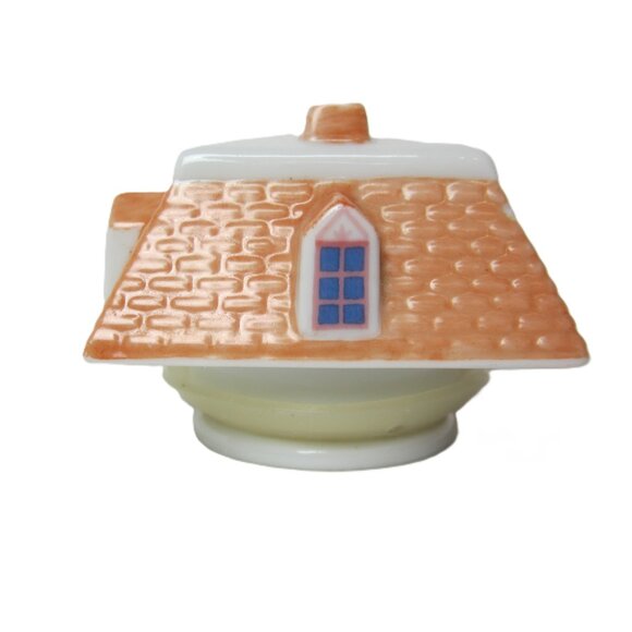 Original Lenox Spice Village Cinnamon TOP ONLY Spice Jar Lid Cottage House - Picture 2 of 6